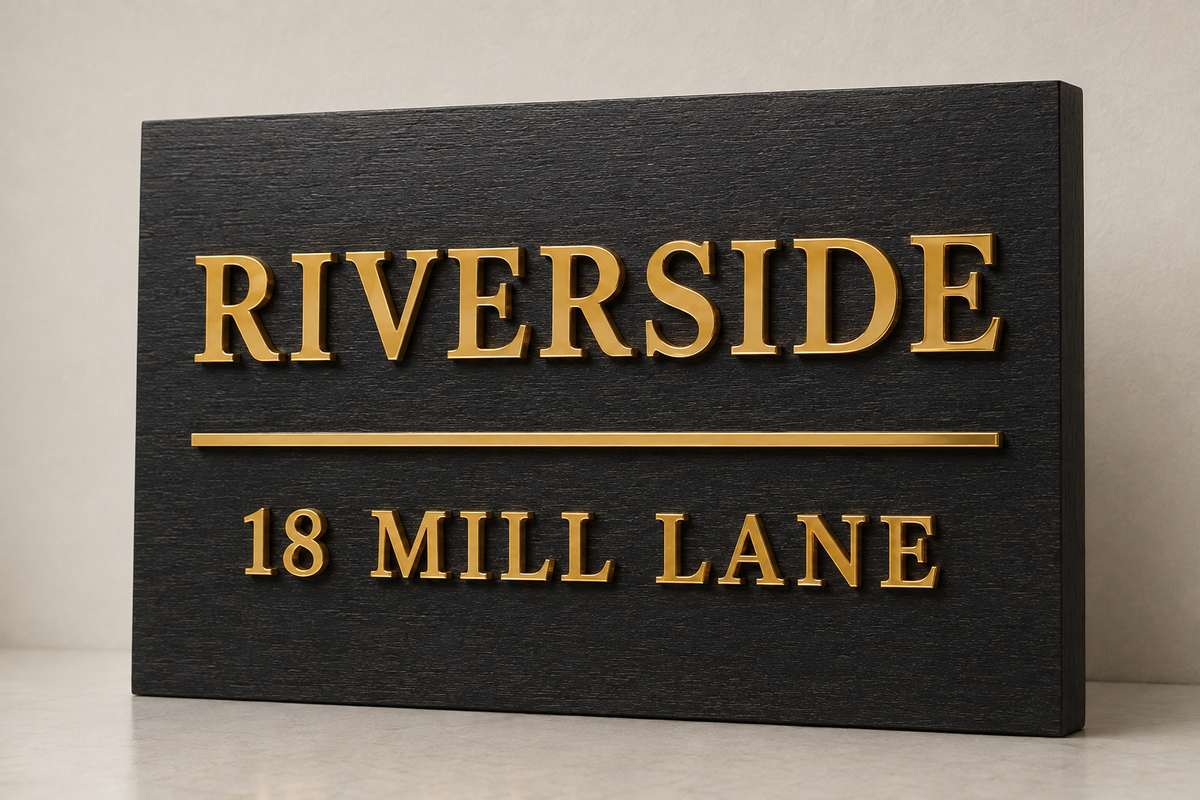 Raised Acrylic-on-Wood Plaque