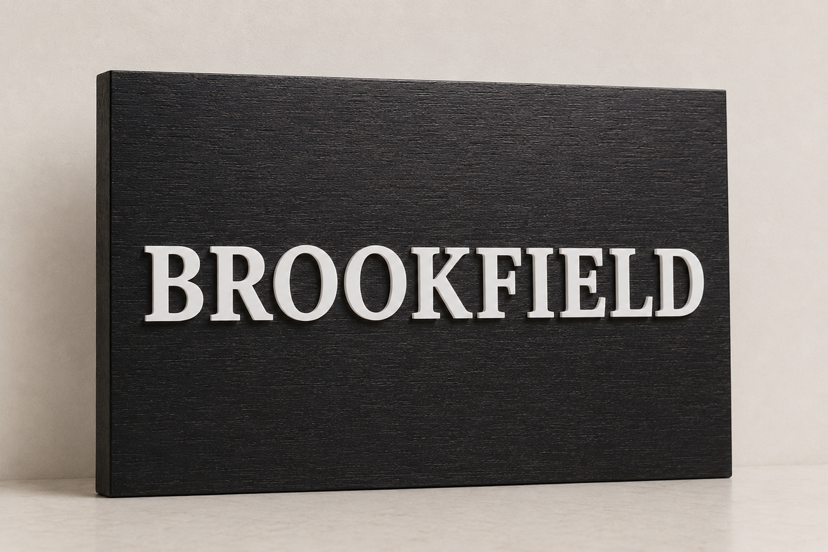 Raised Acrylic-on-Wood Plaque