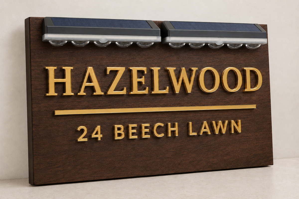 Raised Acrylic-on-Wood Plaque