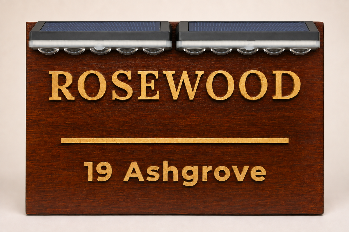 Raised Acrylic-on-Wood Plaque