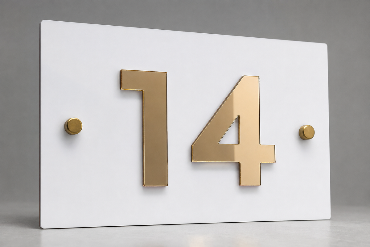 Compact Raised Acrylic Plaque