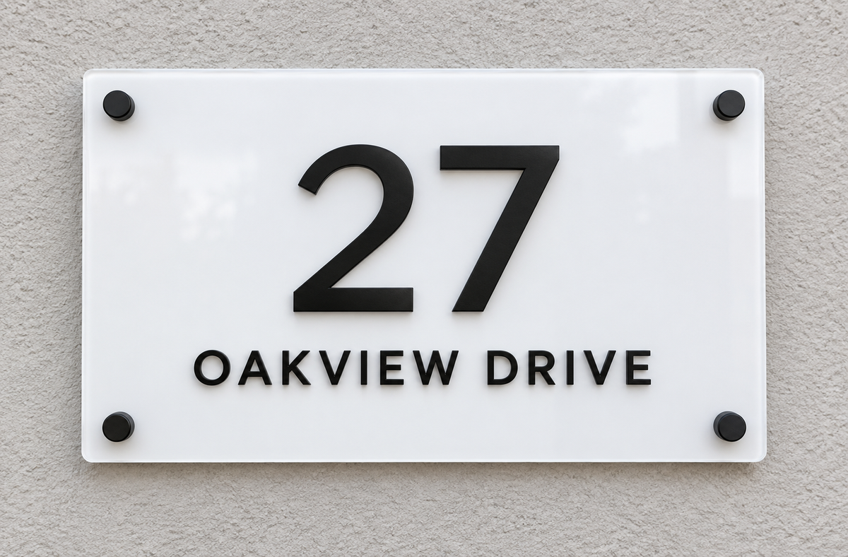 Raised Acrylic Plaque