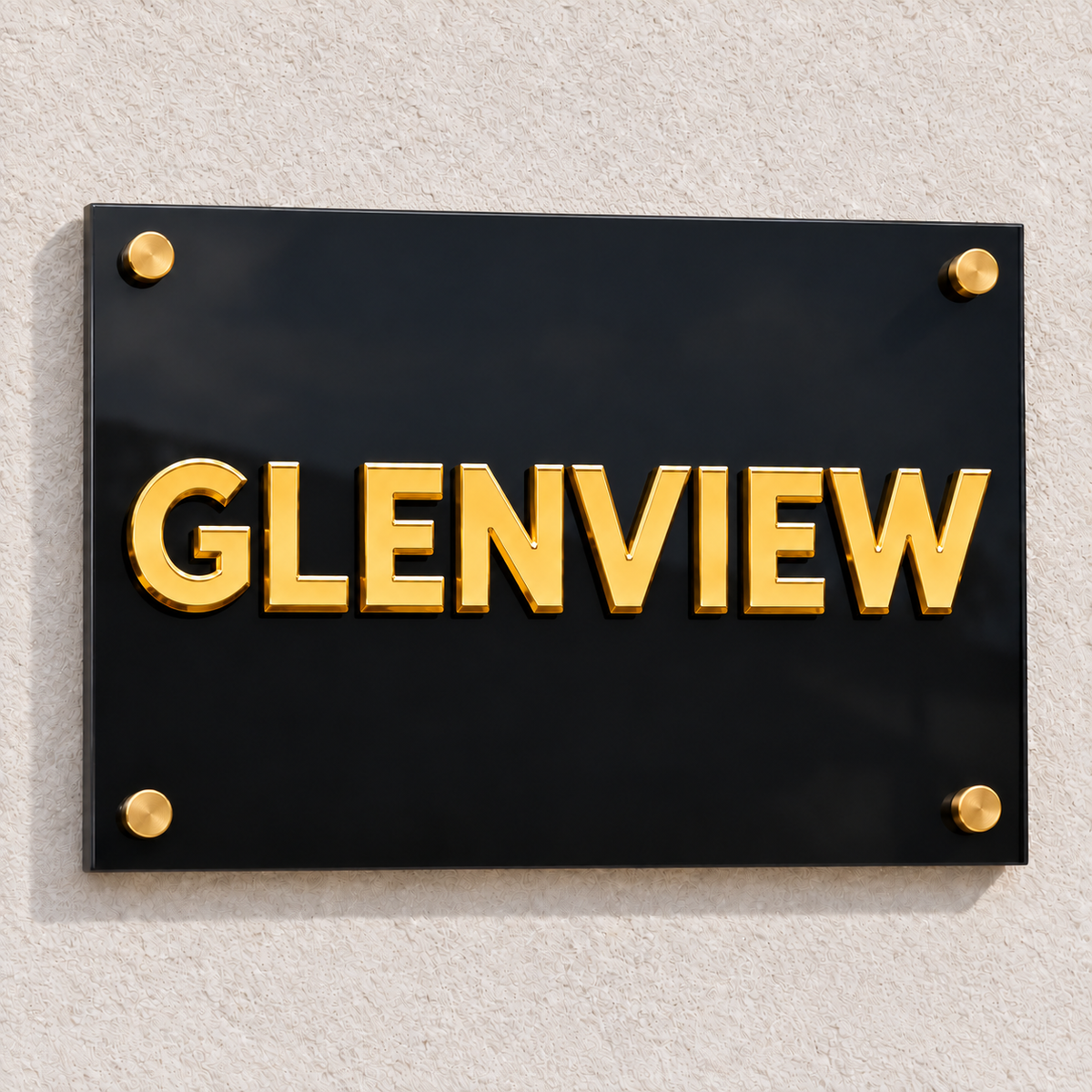 Raised Acrylic Plaque