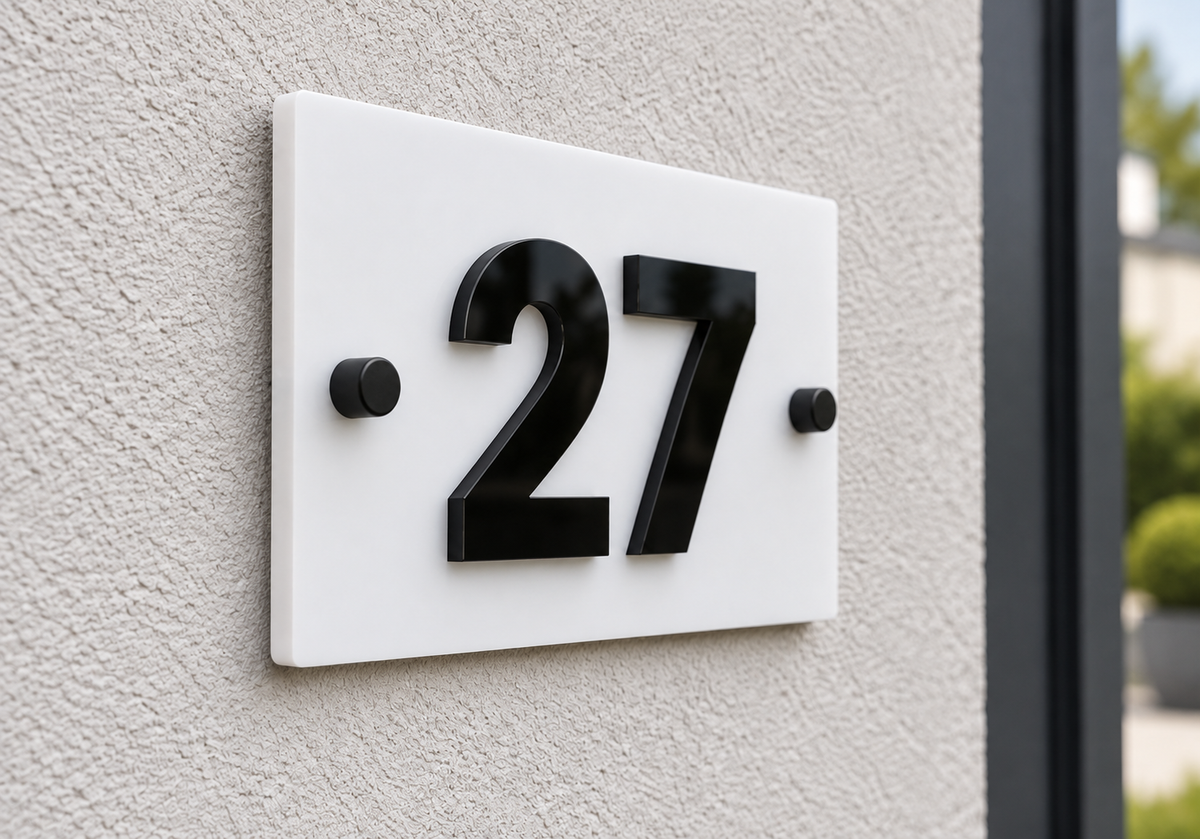Compact Raised Acrylic Plaque