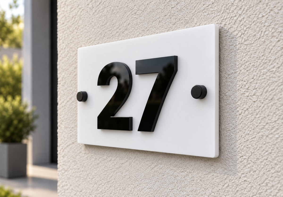 Compact Raised Acrylic Plaque
