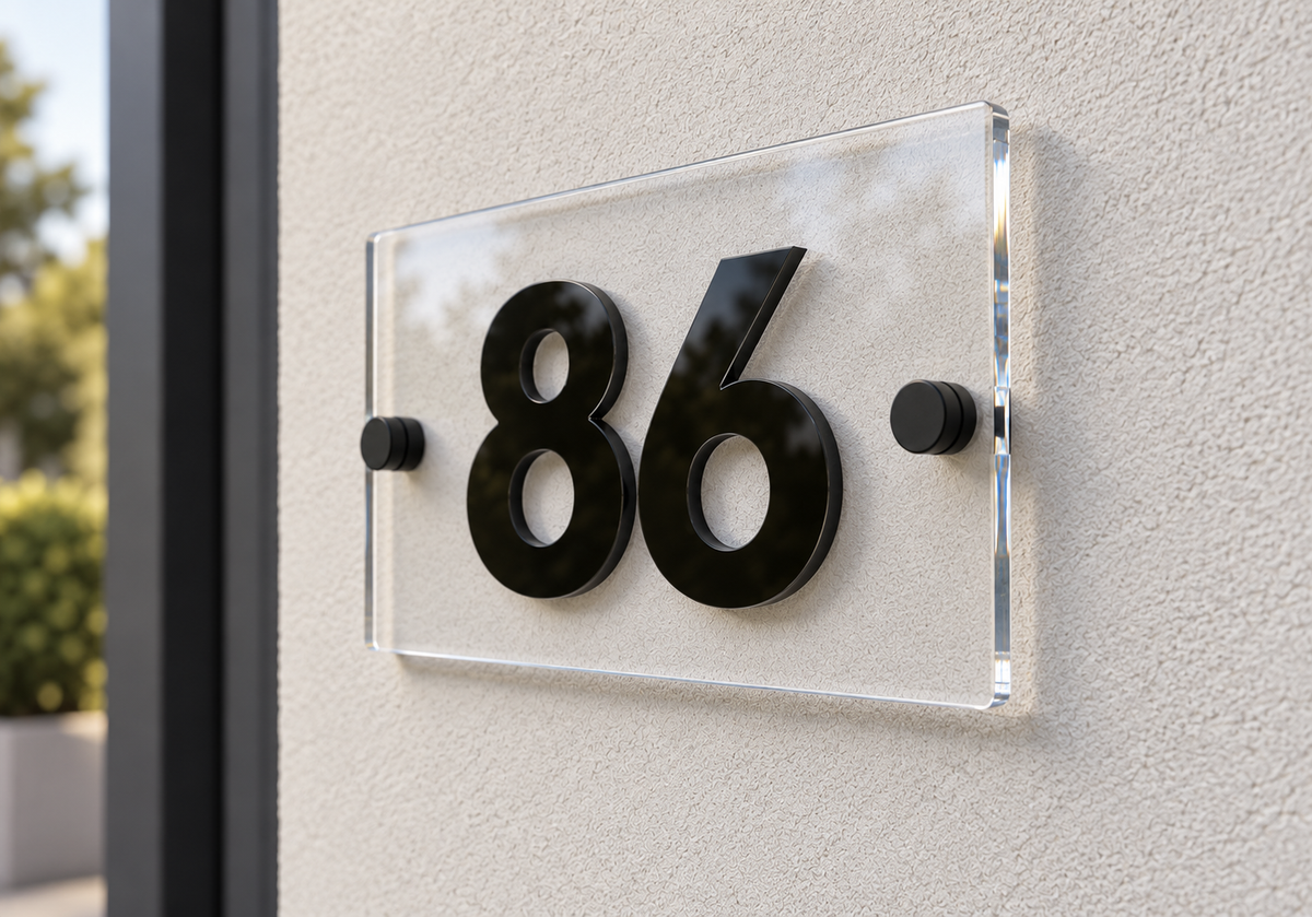 Compact Raised Acrylic Plaque