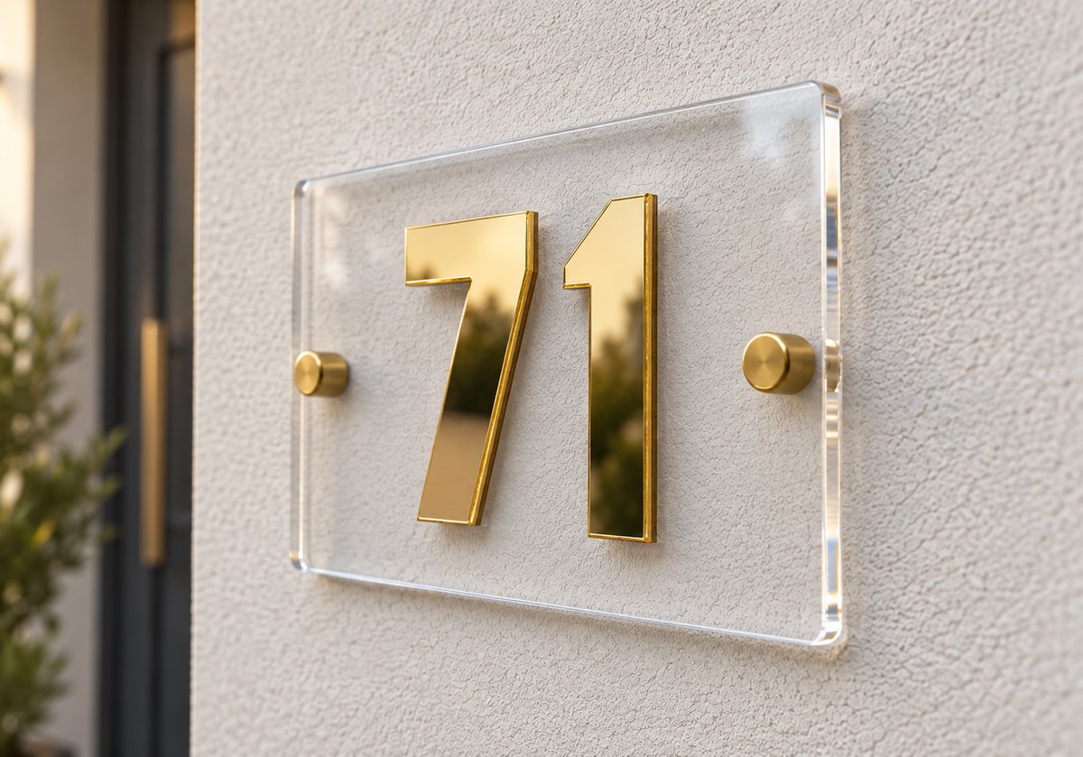 Compact Raised Acrylic Plaque